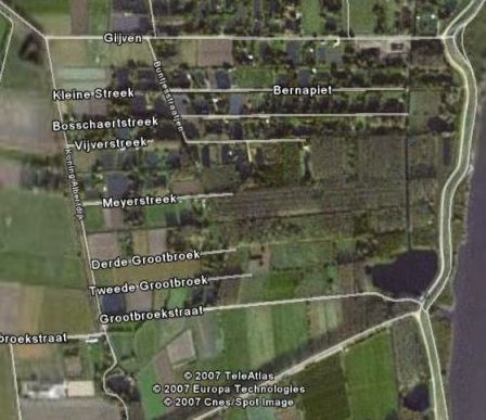 Moerzeke - Bosschaertstreek met Google Earth