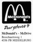 Middelburg Bosschaartweg McDonalds